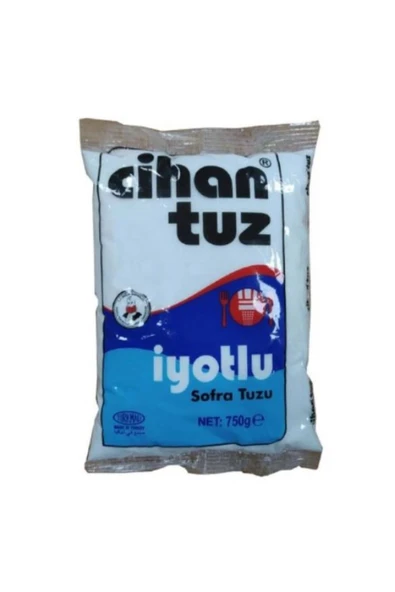 Cihan Tuz CİHAN KAYA İYOTLU SOFRA TUZU 750GR X 5 ADET ürün görseli 1