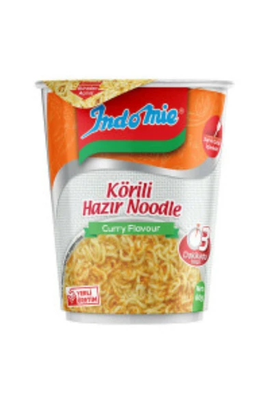 İndomie İNDOMİE BARDAK KÖRİ AROMALI NOODLE 60GR X5 ADET ürün görseli 1
