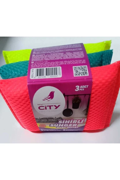 New City NEW CİTY SİHİRLİ FİLELİ SÜNGER 3LÜ ürün görseli 1