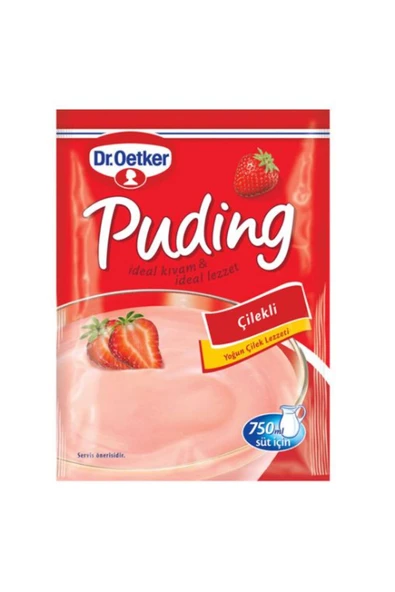 Dr. Oetker Dr Oetker Çilekli Puding 120 Gr. ürün görseli 1