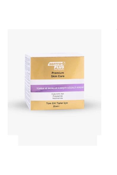 Softto Plus Torba ve Morluk Karşıtı Göz Altı Kremi 20 ML ürün görseli 1