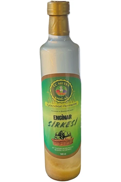 Üç Meyve Doğal ENGİNAR SİRKESİ 500ML (DECEDİKENİ VE KARAHİNDİBA İLAVELİ ) ürün görseli 1