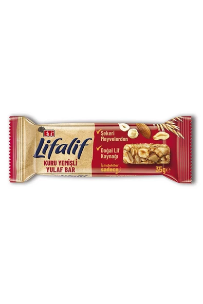 Eti LİFALİF KURUYEMİŞLİ YULAFLI BAR 30G 5Lİ ürün görseli 1