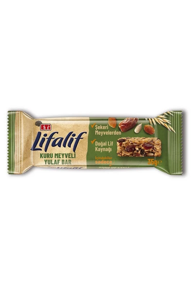 Eti LİFALİF KURUMEYVELİ YULAFLI BAR 30G 5Lİ ürün görseli 1