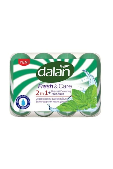 Dalan Doğal Gliserinli Güzellik Sabunu Fresh & Care 2 In 1 Kremsi Dokunuş Taze Nane ürün görseli 1