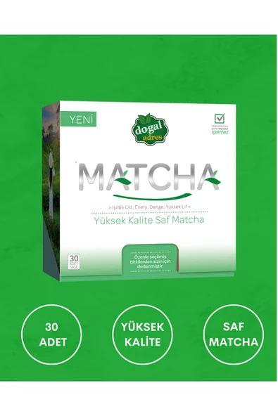 Doğal Adres Matcha - Yüksek Kalite Saf Matcha - 30 Şase ( 30 X 1,5 gr ) ürün görseli 1