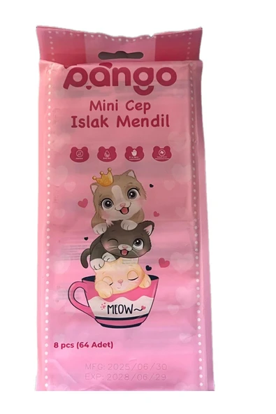 5M AHŞAP DEKOR MİNİ CEP ISLAK MENDİL 8 PCS(64 ADET) ürün görseli 1