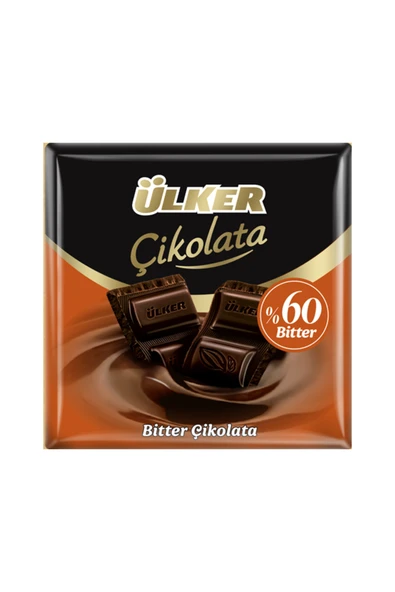 Ülker KAKAOLU %60 BİTTER ÇİKOLATA 60G ürün görseli 1