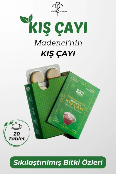 nintipharma Madencinin Kış Çayı, Zengin Içerikli C Vitaminli Atom Kış Çayı 20 Çay Tableti ürün görseli 1