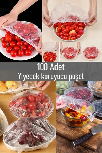 MİNTOLA 100 Adet Pratik Tazeliği Koruyan Tencere ve Tabak Bonesi  Çok Amaçlı Kapak Gıda Bonesi ürün görseli 1