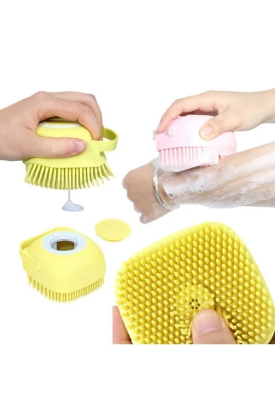 MİNTOLA  Banyo Duş Kesesi Sabun Duş Jeli Hazneli Masaj Fırçası Lif Kese Doldurulabilir Yıkama Fırçası ürün görseli 1