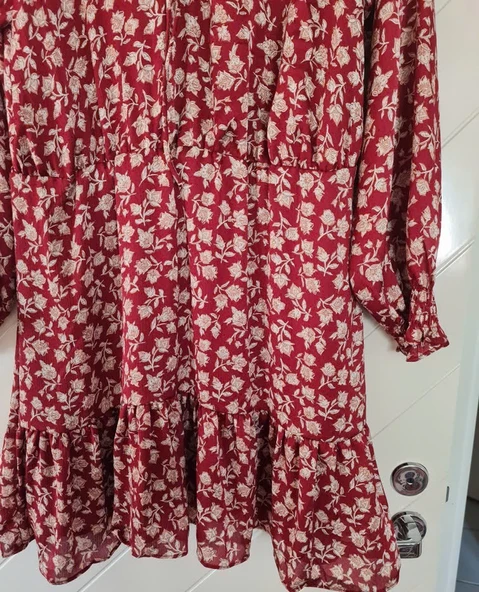 Mango Çiçek Desenli Elbise - Resim 2