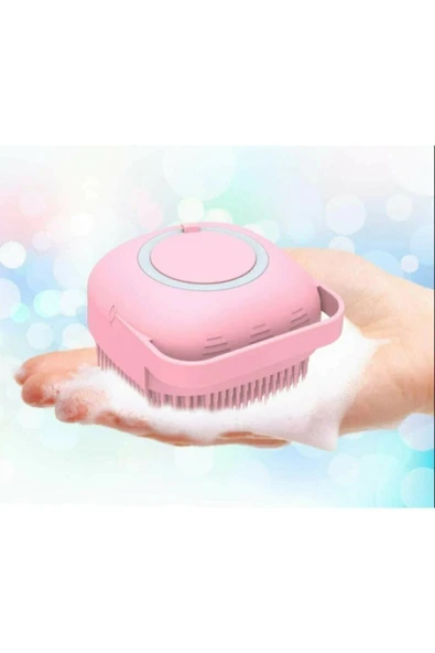 MİNTOLA Duş Jeli Hazneli Silikon Fırça Şampuan Peeling Masaj Fırçası Banyo Duş Vücut Temizleme Kesesi ürün görseli 1