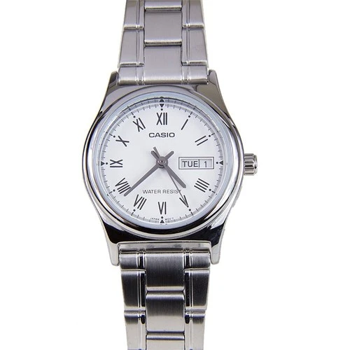 Casio LTP-V006D-7BUDF Quartz Çelik Gri Beyaz Kadran 25 mm Kadın Kol Saati ürün görseli 1