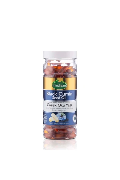 Mindivan Çörekotu Yağı SoftJel 1000 Mg 100 Kapsül - Resim 2