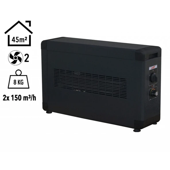 HBB4000F Heatbox Board 4000 watt Monofaze Elektrikli Fanlı Isıtıcı Füme ürün görseli 1
