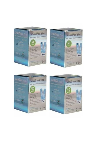 Vivachek Eco Seker Ölçüm Stribi 50 Adet 4'Lü PAKET (SKT:06/2027) ürün görseli 1