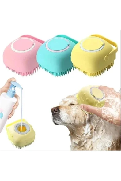 MİNTOLA Şampuan Hazneli Kedi Köpek Yıkama Kesesi, Masaj Yapan Hayvan Yıkama Fırçası ürün görseli 1