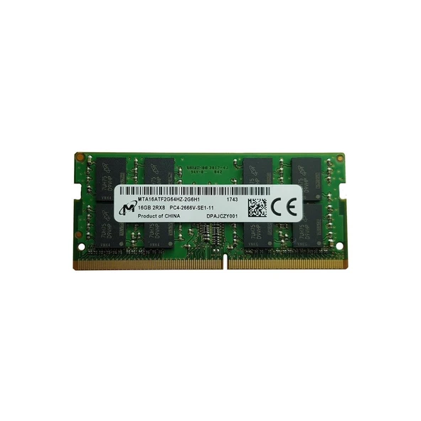 Micron 16 GB 2400 MHz DDR4 CL17 SODIMM MTA16ATF2G64HZ-2G3E1 Ram ürün görseli 1