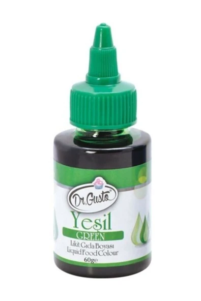 Dr. Gusto Likit Gıda Boyası Su Bazlı Yeşil 60 gr ürün görseli 1