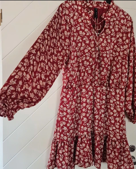 Mango Çiçek Desenli Elbise - Resim 3
