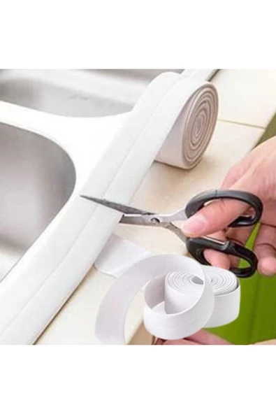 MİNTOLA  1 Adet Su Sızdırmaz Banyo Mutfak Lavabo Küvet Izolasyon Şerit Bant (K0) ürün görseli 1
