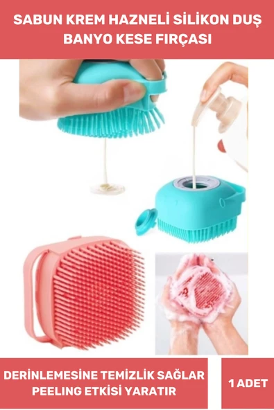Thriftbuds Özel Üretim Evcil Hayvan Çocuk Bebek Şampuan Sabun Banyo Duş Jeli Hazneli Masaj Fırçası Lif Kesesi ürün görseli 1