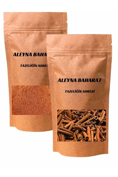 aleyna baharat Seylan Tarçın 250 Gr + Seylan Tarçın Toz 250 Gr - Seylon Tarçın Seti ürün görseli 1