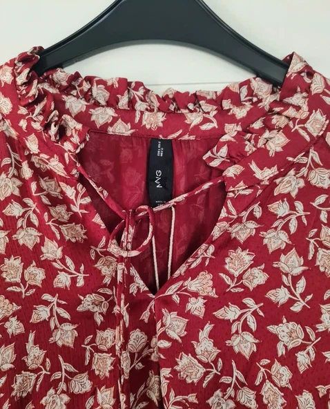 Mango Çiçek Desenli Elbise - Resim 5