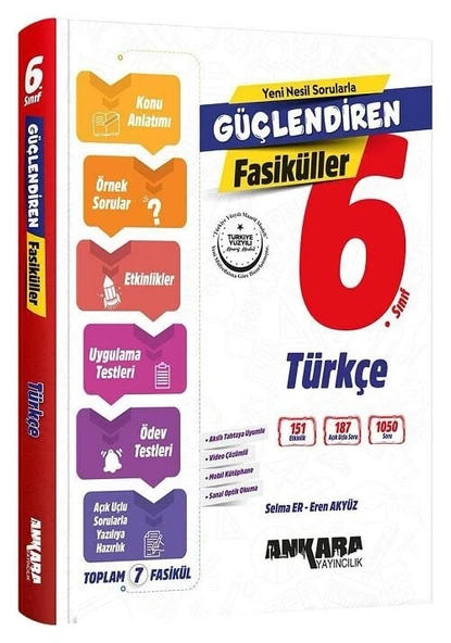 Ankara Yayıncılık 6. Sınıf Türkçe Güçlendiren Fasiküller Ankara Yayıncılık ürün görseli 1