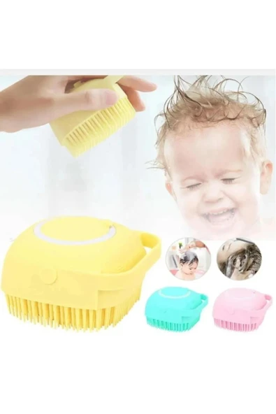 MİNTOLA Duş Jeli Hazneli Silikon Fırça Kese Çok Amaçlı Vücut Temizleme Kesesi Banyo Lifi ürün görseli 1