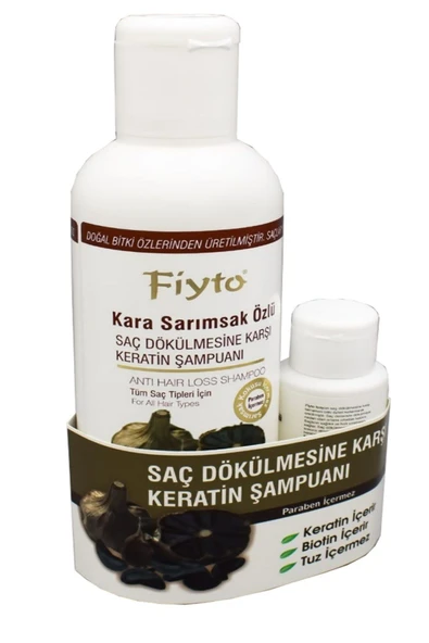 Fiyto Kara Sarımsak Özlü Şampuan 500 ml Saç Serumu 75 ml ürün görseli 1
