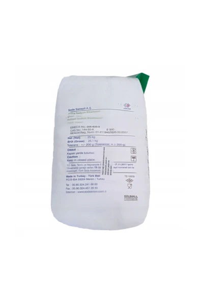 Şişecam Karbonat (sodyum Bikarbonat) - 25kg - Gıda Tipi - ürün görseli 1