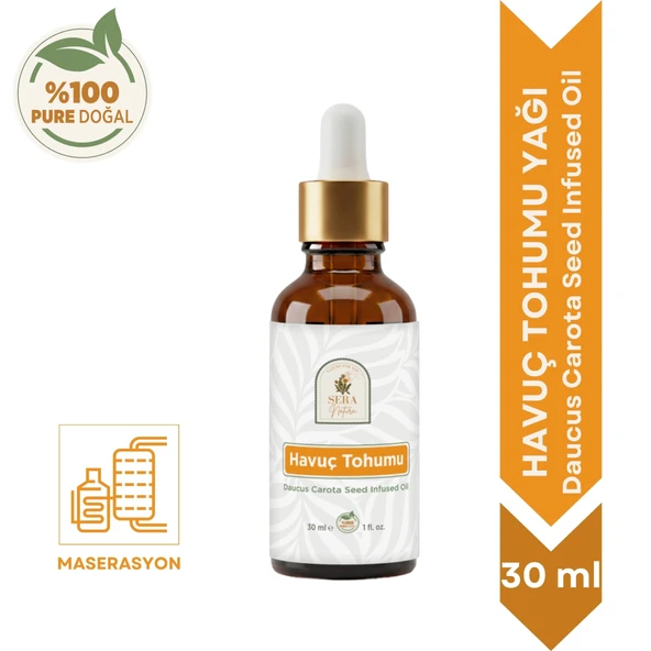 Havuç Tohumu Yağı 30 ml %100 Saf ürün görseli 1