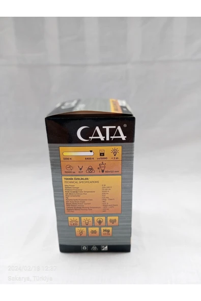 Cata şajlı led ampül  ( 5 adet ) ct-4229 cata - Resim 4
