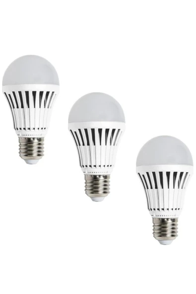 Cata Ct-4229 E27 Duylu Şarjlı 420 Lümen Beyaz Led Ampul 3 Lü ürün görseli 1