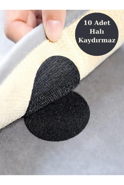 MİNTOLA 10 Adet Halı-kilim Kaydırmaz Bant Çift Taraflı Bant Siyah tr TR ürün görseli 1