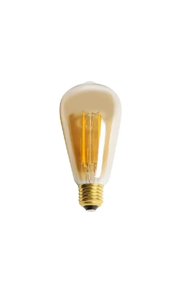 Cata CT-4350 Amber Rustik LED Ampul 4W E27 Duylu Dekoratif Filament Lamba 2700K ürün görseli 1