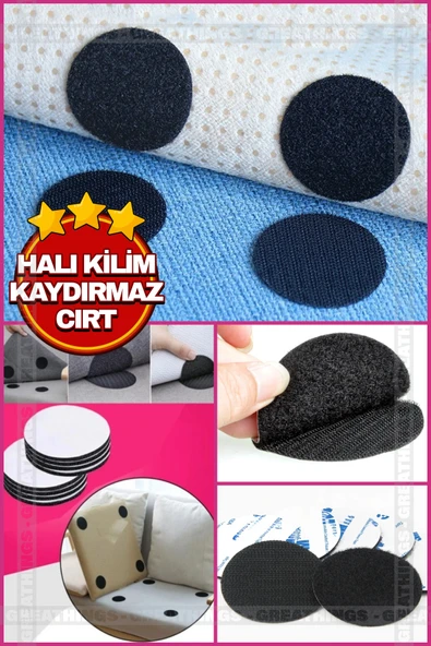 TEGOMİ 1 Adet Halı Kilim Koltuk Örtüsü Kaydırmaz Sabitleyici Cırt Yıkanabilir Kendinden Yapışkanlı Ped ürün görseli 1