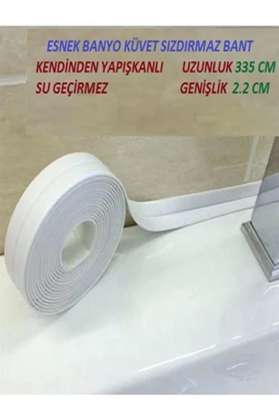 MİNTOLA Su Sızdırmaz Geçirmez Bant Lavabo Küvet Kenar Bandı Küvet Duş 3,2 M ürün görseli 1
