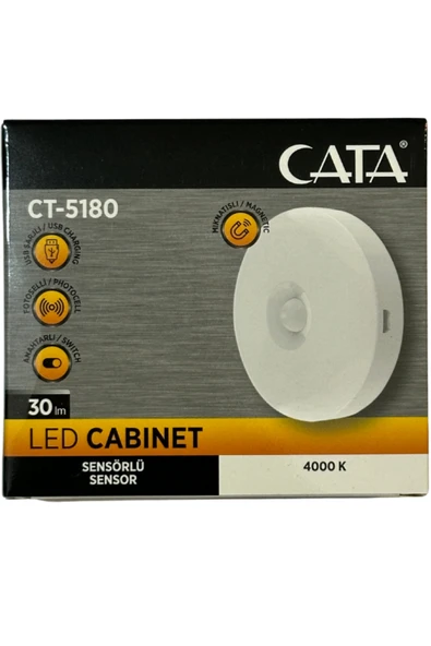 Cata CT-5180 4000K (Günışığı) Mıknatıslı Kabin Led Aydınlatma ürün görseli 1