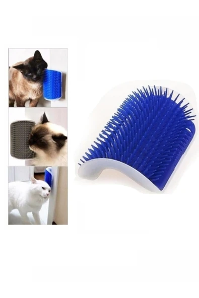 MİNTOLA  Kedi Kaşınma Aparatı Köşe Montajlı Sürtünme Fırçası ürün görseli 1