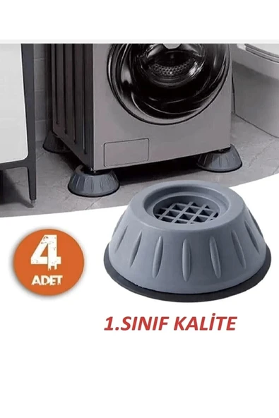 MİNTOLA STORE Çamaşır Makinesi Titreşim Engelleyici Stoper 4 Lü Set Mobilya Bağlantı Elemanları ürün görseli 1