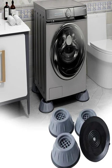 MİNTOLA STORE Çamaşır Makinesi Gürültü Ve Titreşim Önleyici Stoper Makine Sabitleyici 4'lü Set ürün görseli 1