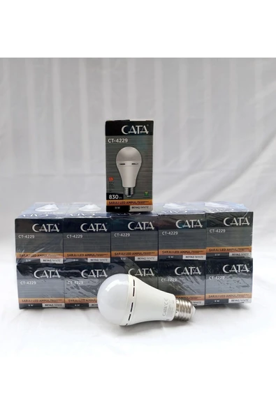 Cata Şarjlı Led Ampül Ct-4229 (10 ADET) - Resim 2