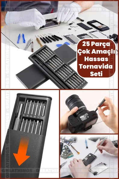 MİNTOLA  Xdn01 25 Parça Çok Fonksiyonlu Hassas Tornavida Seti (Muul) ürün görseli 1