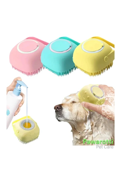 MİNTOLA  Şampuan Hazneli Köpek ve Kedi Yıkama Aparatı Sarı Renkl ürün görseli 1