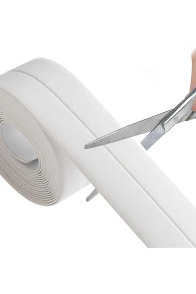 MİNTOLA 3.2M Banyo Küvet Mutfak Lavabo Su Sızdırmaz Bant Su Geçirmez Kenar Bandı Sızdırmazlık Tamir Beyaz ürün görseli 1