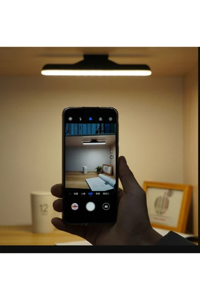 Mintola Store Dokunmatik Led Usb Şarjlı Aplik Kablosuz Mıknatıslı Lamba 3 Farklı Işık Rengi ürün görseli 1