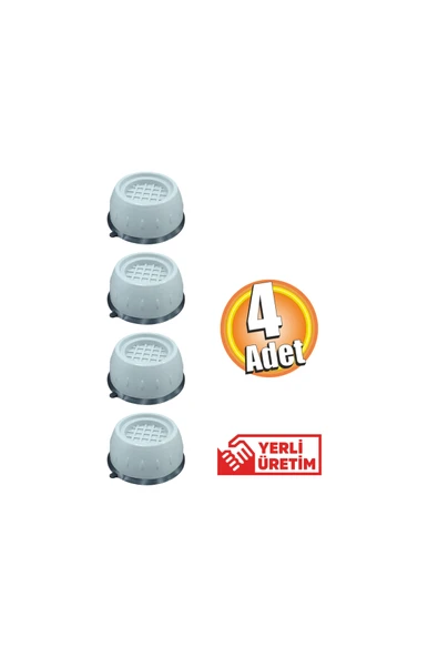 MİNTOLA  Çamaşır Makinesi Titreşim Engelleyici Stoper Ve Mobilya Yükseltici Takoz 4'lü Set ürün görseli 1